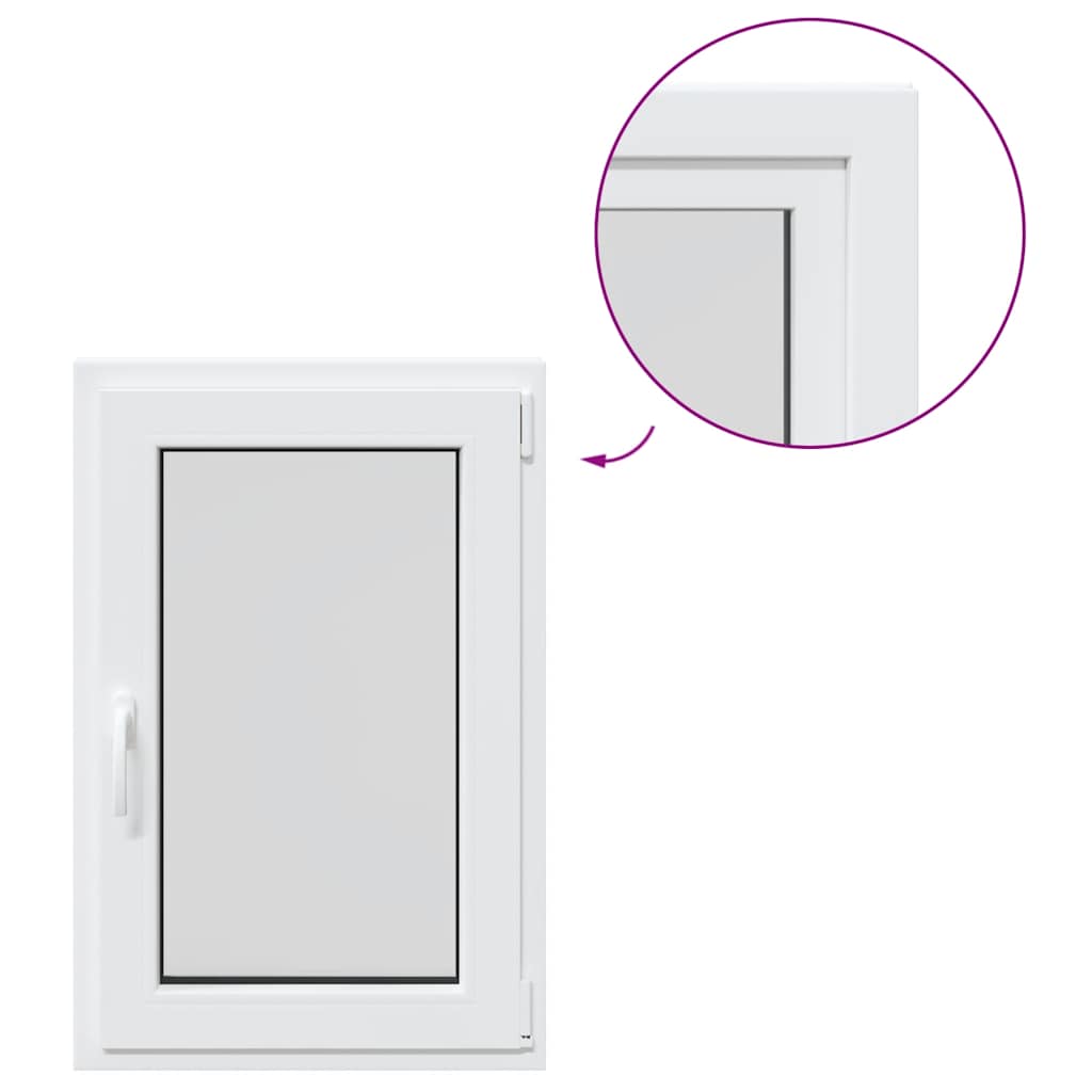 vidaXL Fereastra de subsol „RISOR” 60x90 cm Rabatabil DIN dreapta alb vidaXL Fereastra de subsol „RISOR” 60x90 cm Rabatabil DIN dreapta alb