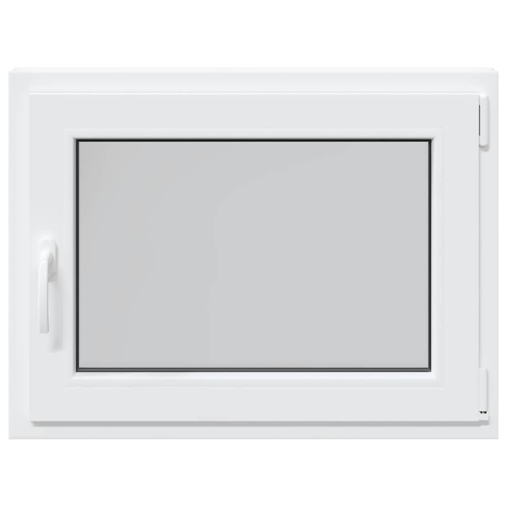vidaXL Fereastră de subsol „RISOR” 80x50 cm oscilo-batantă DIN dreapta, albă
