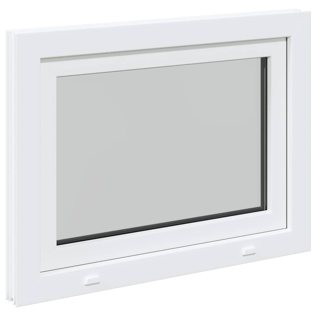 vidaXL Fereastră de subsol „RISOR” 80x50 cm oscilo-batantă DIN stânga, albă vidaXL Fereastră de subsol „RISOR” 80x50 cm oscilo-batantă DIN stânga, albă