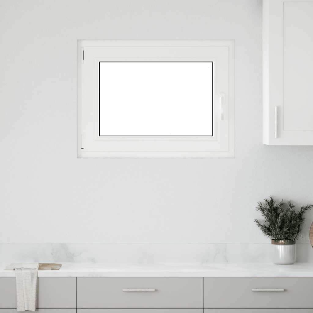 vidaXL Fereastră de subsol „RISOR” 80x50 cm oscilo-batantă DIN stânga, albă vidaXL Fereastră de subsol „RISOR” 80x50 cm oscilo-batantă DIN stânga, albă