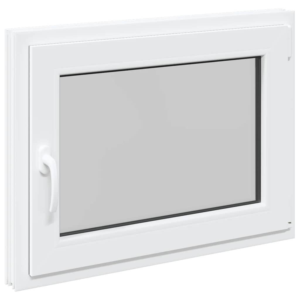 vidaXL Fereastră de subsol „RISOR” 80x70 cm oscilo-batantă DIN dreapta, albă vidaXL Fereastră de subsol „RISOR” 80x70 cm oscilo-batantă DIN dreapta, albă