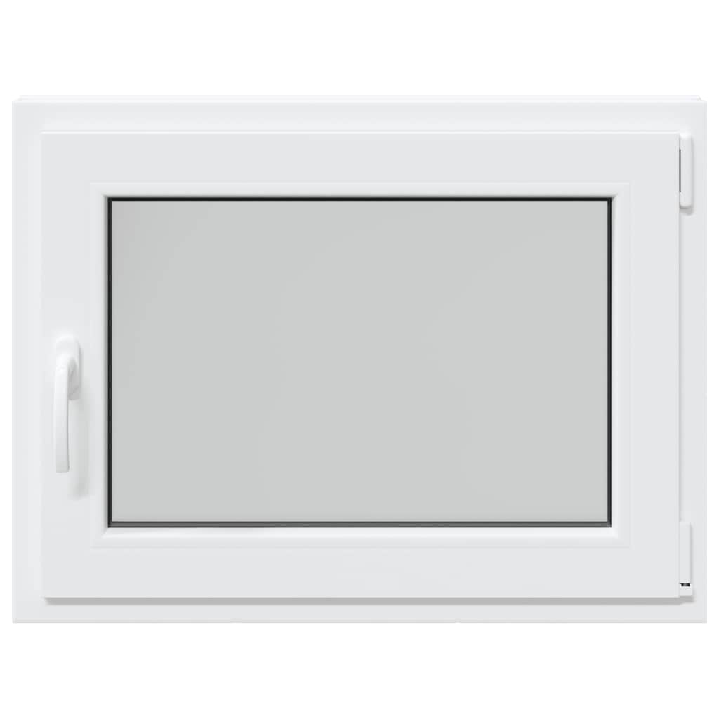 vidaXL Fereastră de subsol „RISOR” 80x70 cm oscilo-batantă DIN dreapta, albă vidaXL Fereastră de subsol „RISOR” 80x70 cm oscilo-batantă DIN dreapta, albă