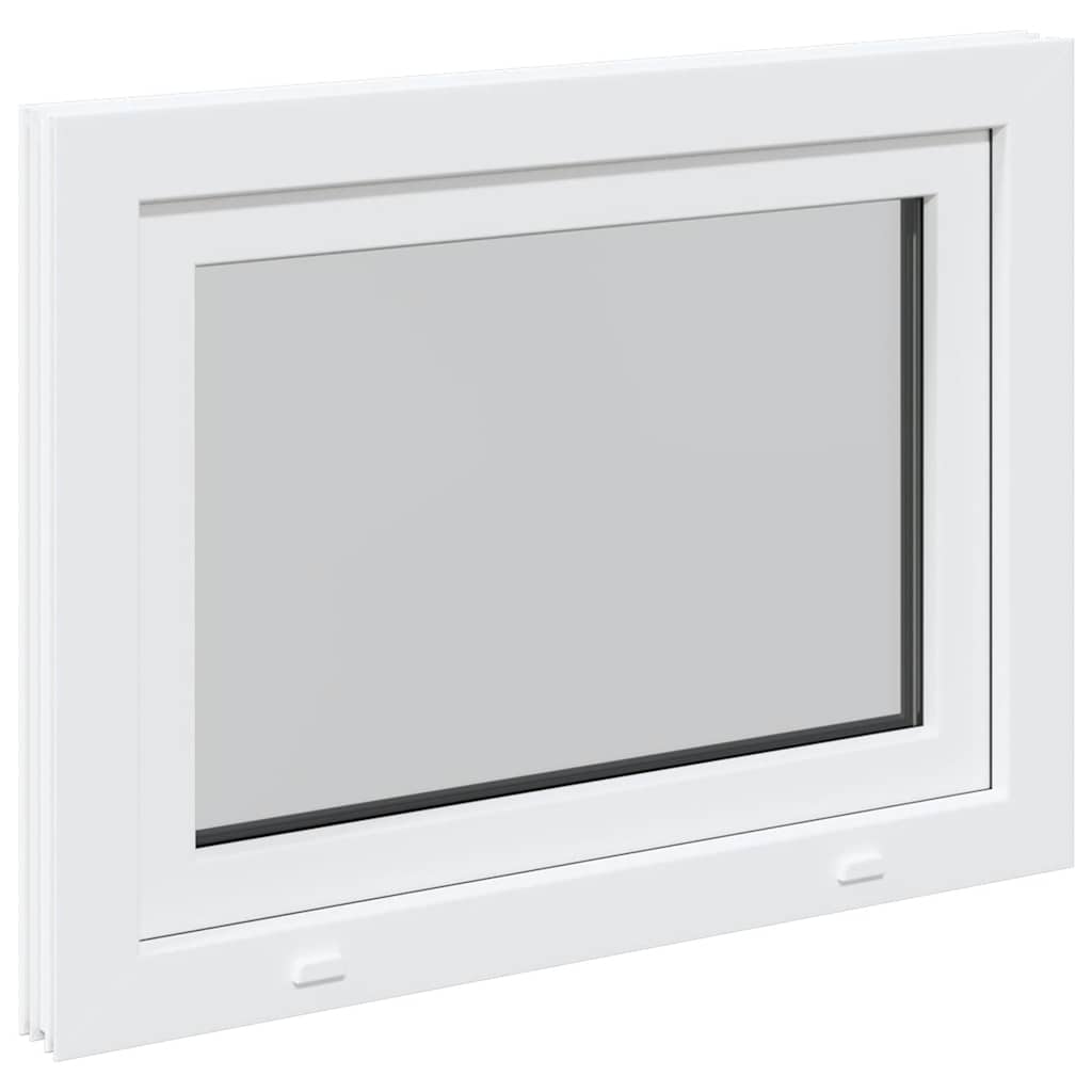 vidaXL Fereastră de subsol „RISOR” 80x70 cm oscilo-batantă DIN stânga, albă vidaXL Fereastră de subsol „RISOR” 80x70 cm oscilo-batantă DIN stânga, albă