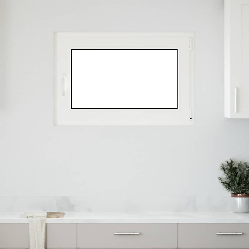 vidaXL Fereastră de subsol „RISOR” 90x50 cm oscilo-batantă DIN dreapta, albă vidaXL Fereastră de subsol „RISOR” 90x50 cm oscilo-batantă DIN dreapta, albă