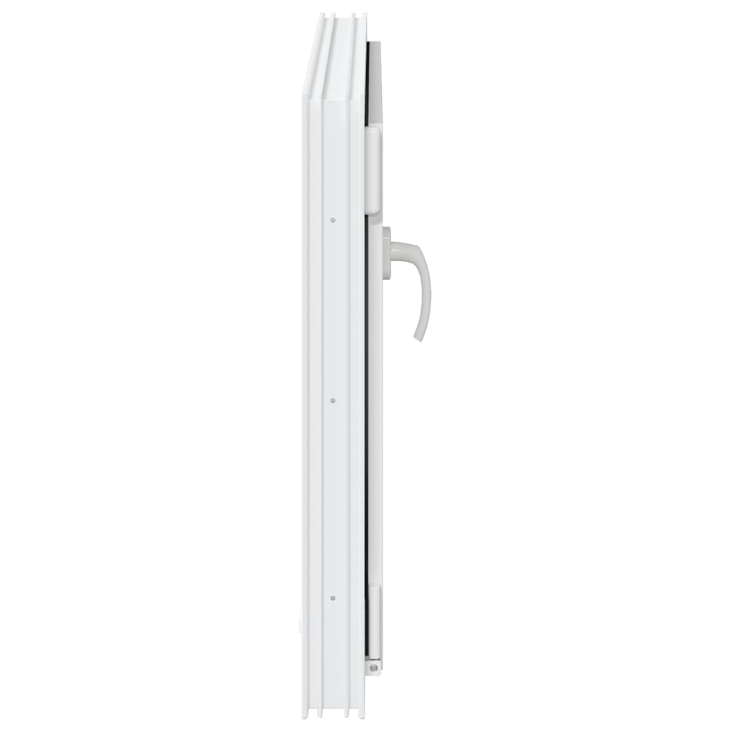 vidaXL Fereastra de subsol „RISOR” 90x60 cm Rabatabil DIN Stânga Alb