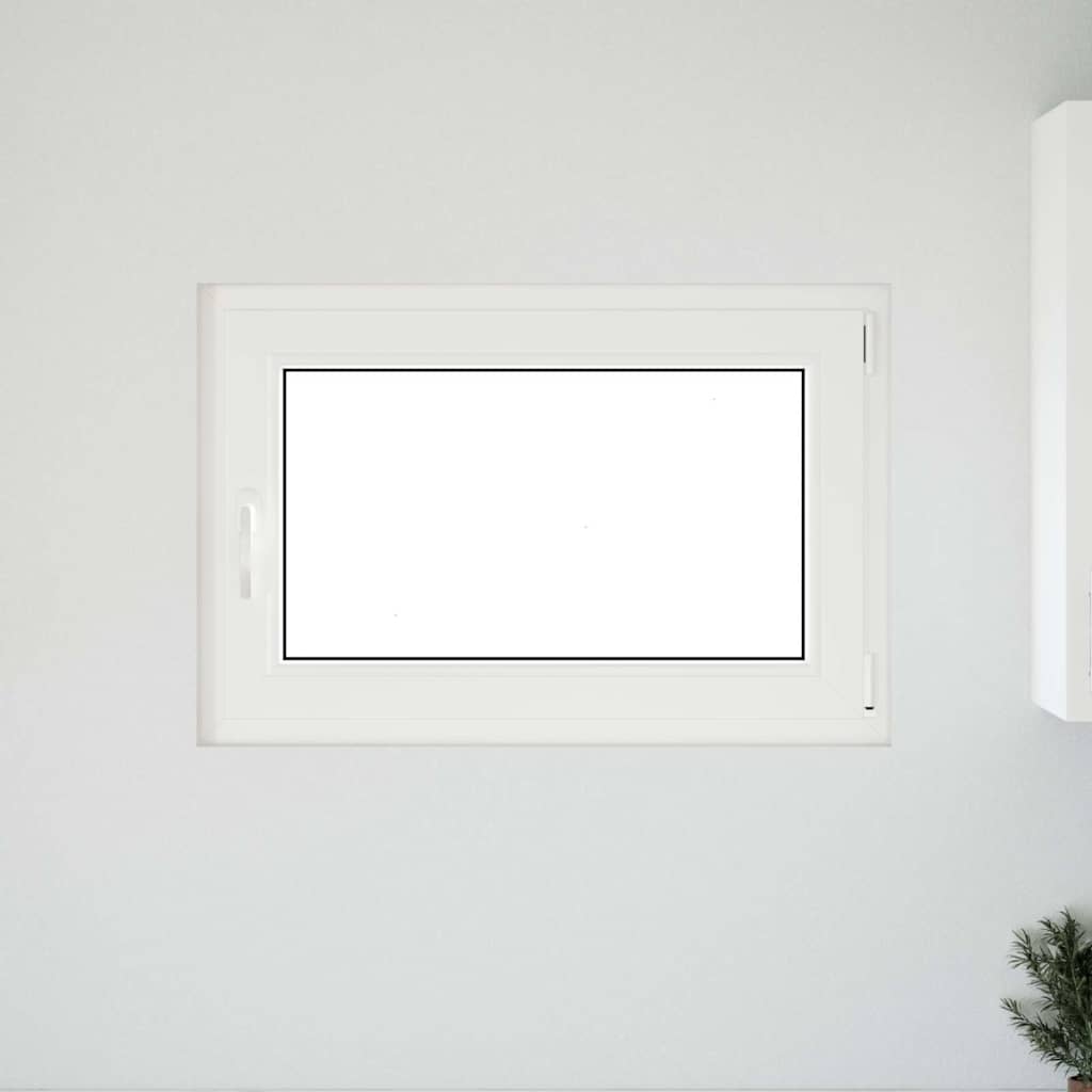 vidaXL Fereastră de subsol „RISOR” 90x70 cm oscilo-batantă DIN dreapta, albă