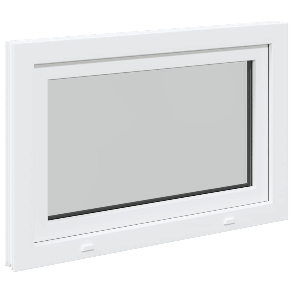vidaXL Fereastră de subsol „RISOR” 90x70 cm oscilo-batantă DIN dreapta, albă