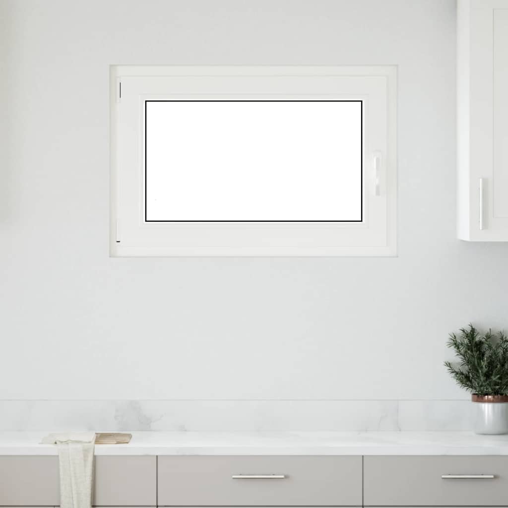 vidaXL Fereastră de subsol „RISOR” 90x70 cm oscilo-batantă DIN stânga, albă vidaXL Fereastră de subsol „RISOR” 90x70 cm oscilo-batantă DIN stânga, albă