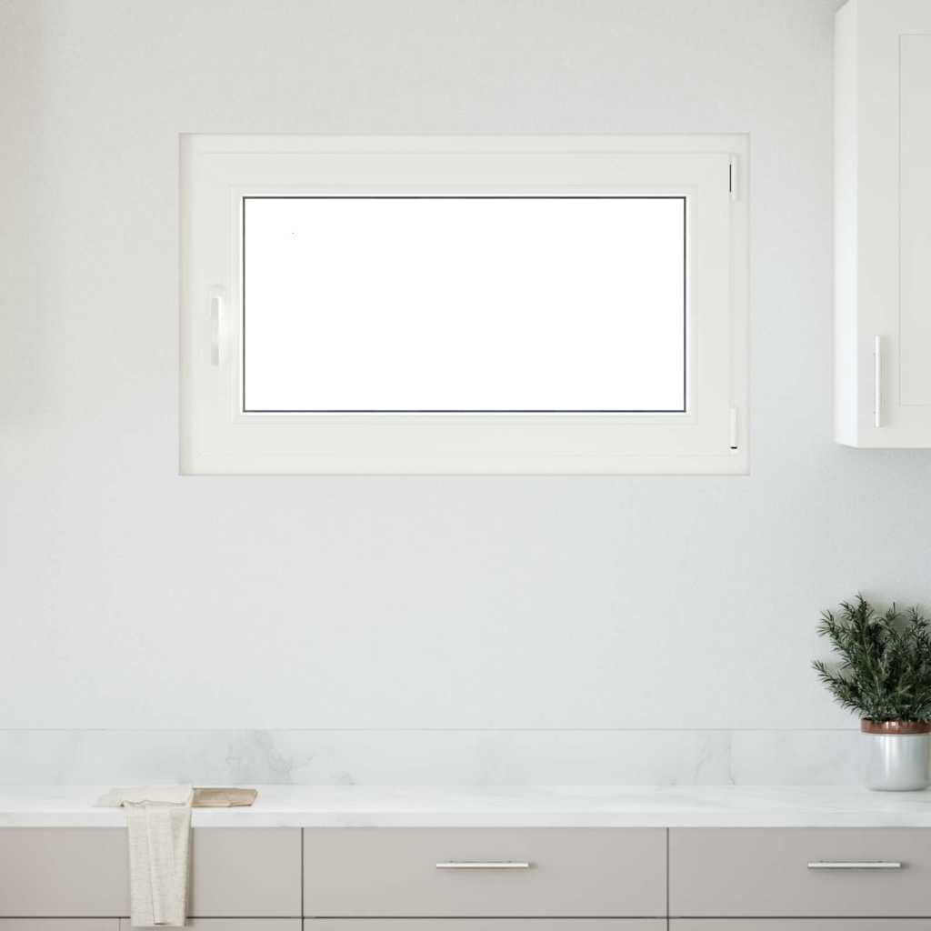 vidaXL Fereastră de subsol „RISOR” 100x50 cm oscilo-batantă DIN dreapta, albă vidaXL Fereastră de subsol „RISOR” 100x50 cm oscilo-batantă DIN dreapta, albă