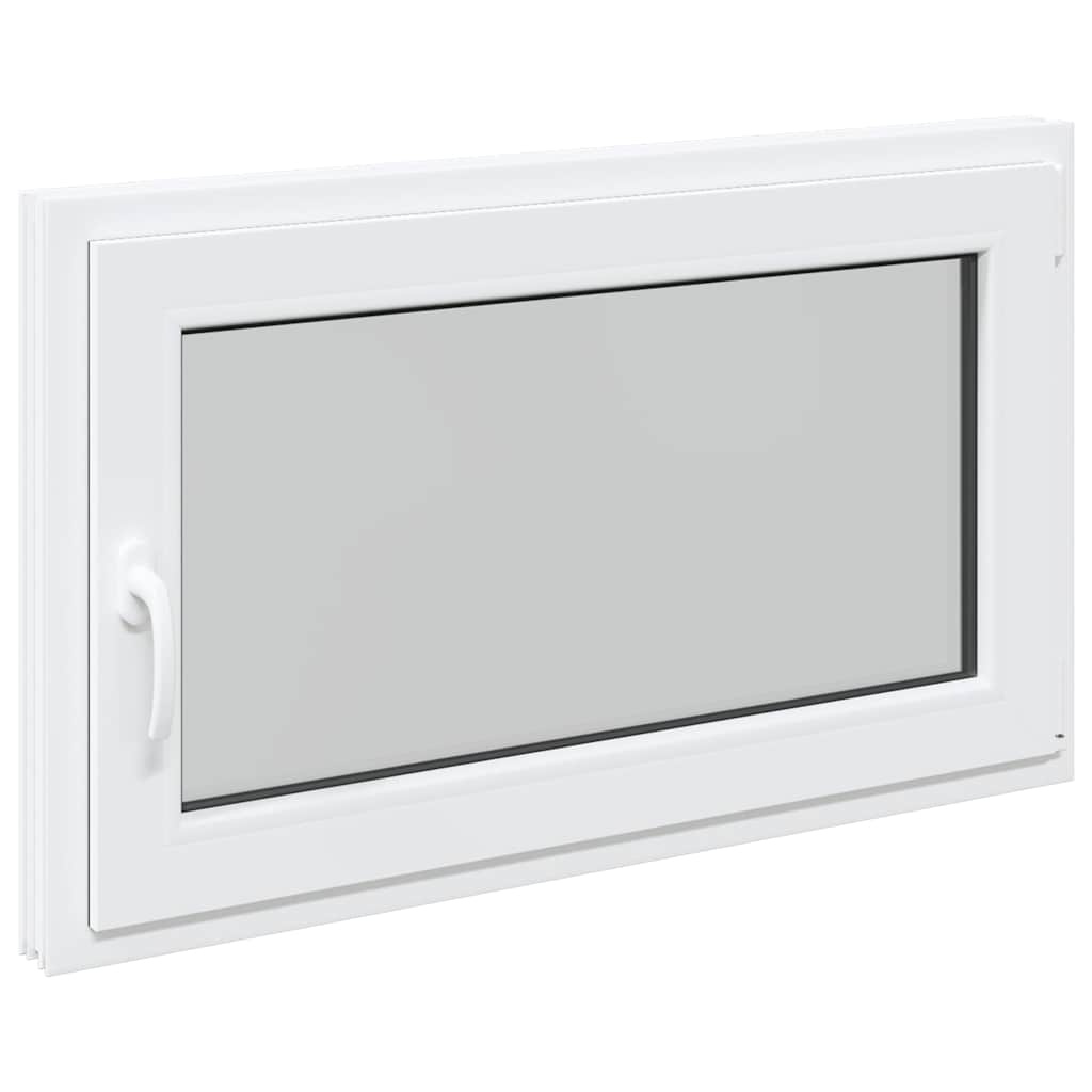 vidaXL Fereastră de subsol „RISOR” 100x70 cm oscilo-batantă DIN dreapta, albă