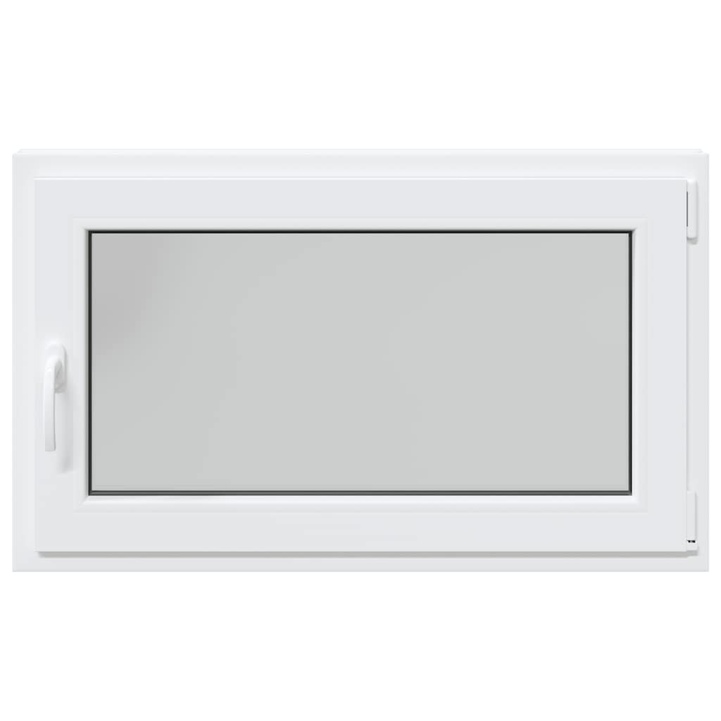 vidaXL Fereastră de subsol „RISOR” 100x70 cm oscilo-batantă DIN dreapta, albă