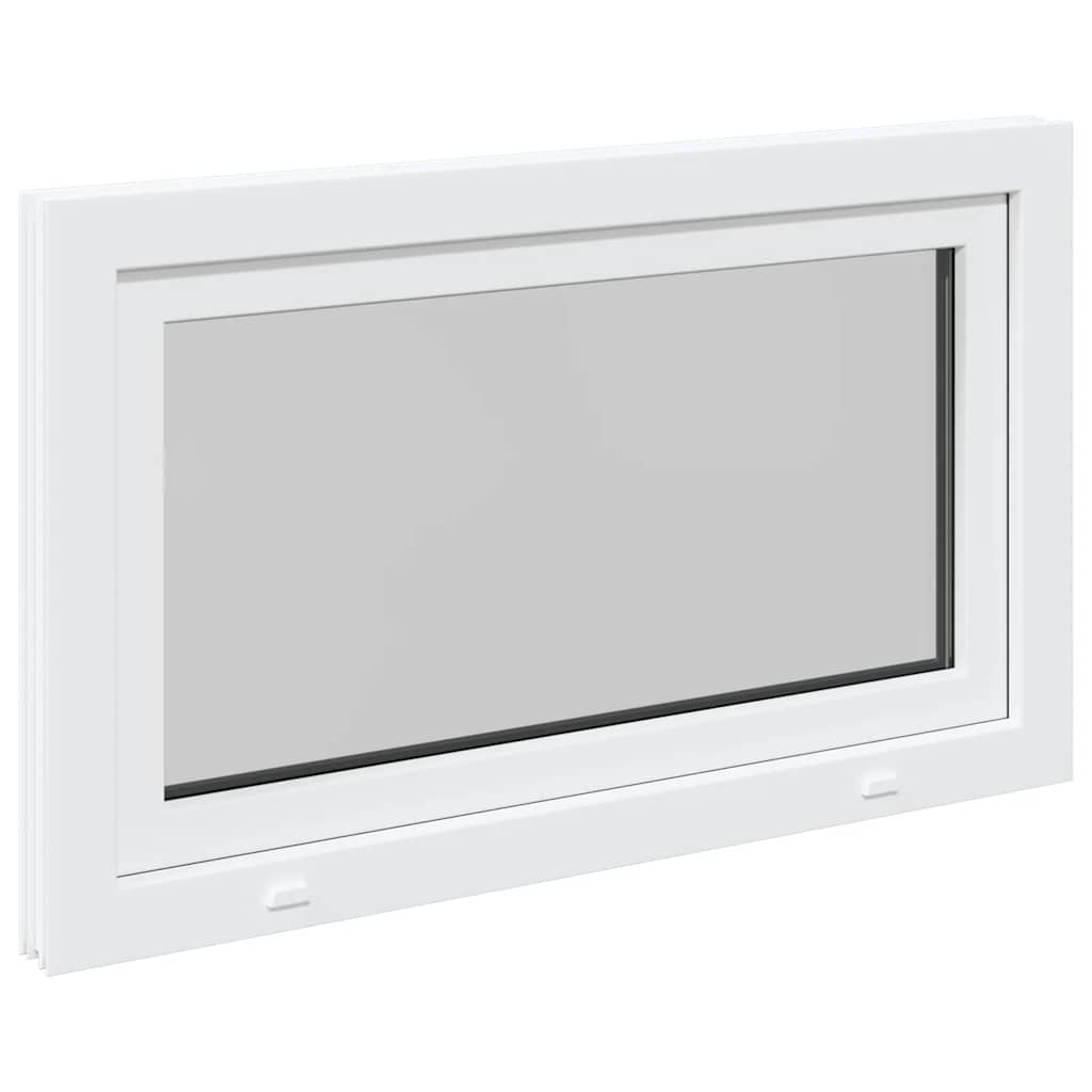 vidaXL Fereastră de subsol „RISOR” 100x70 cm oscilo-batantă DIN dreapta, albă