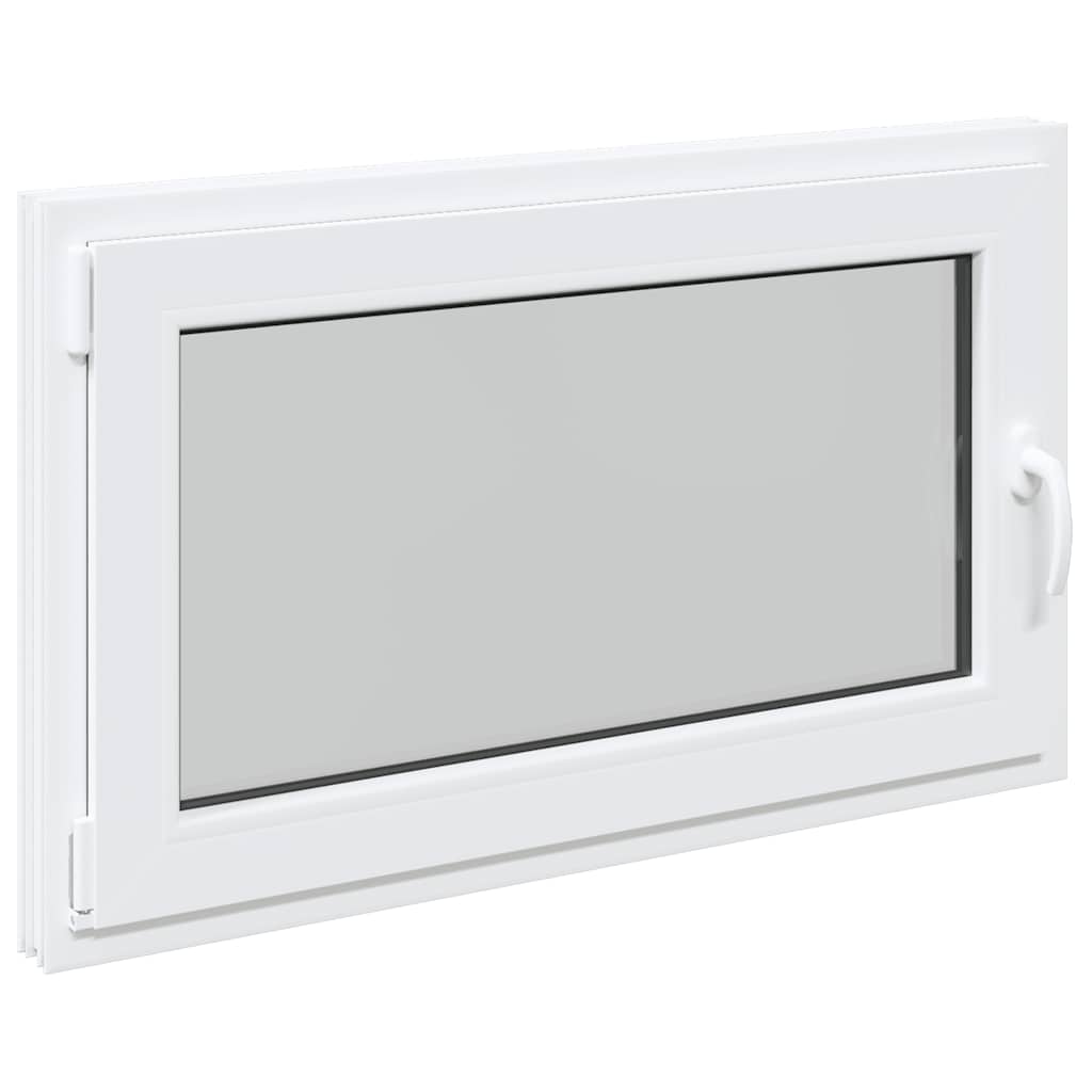 vidaXL Fereastră de subsol „RISOR” 100x70 cm oscilo-batantă DIN stânga, albă vidaXL Fereastră de subsol „RISOR” 100x70 cm oscilo-batantă DIN stânga, albă