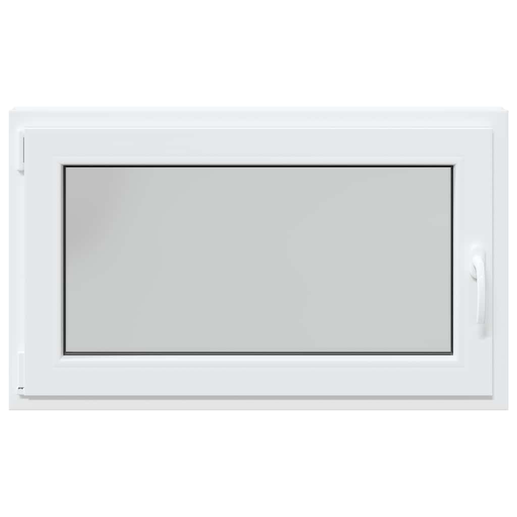 vidaXL Fereastră de subsol „RISOR” 100x70 cm oscilo-batantă DIN stânga, albă vidaXL Fereastră de subsol „RISOR” 100x70 cm oscilo-batantă DIN stânga, albă