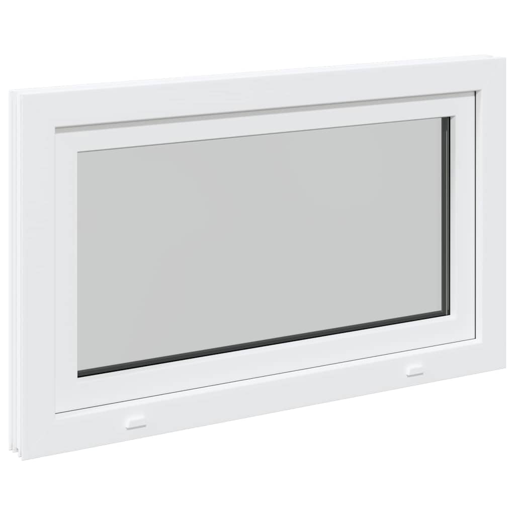 vidaXL Fereastră de subsol „RISOR” 100x70 cm oscilo-batantă DIN stânga, albă vidaXL Fereastră de subsol „RISOR” 100x70 cm oscilo-batantă DIN stânga, albă
