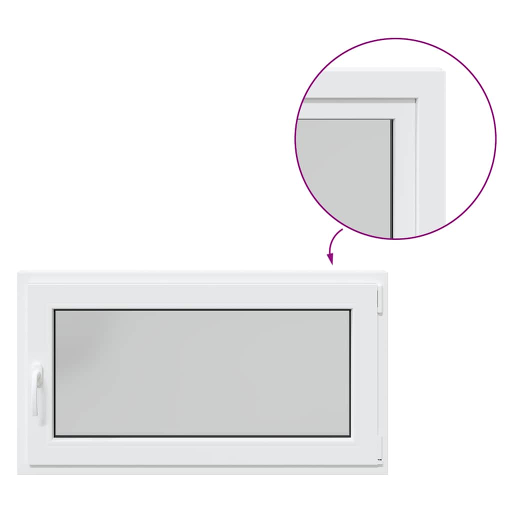 vidaXL Fereastră de subsol RISOR 110x50 cm Pt&Turn DIN dreapta alb vidaXL Fereastră de subsol RISOR 110x50 cm Pt&Turn DIN dreapta alb