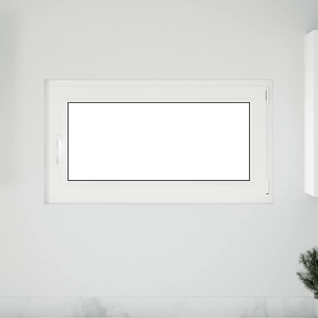vidaXL Fereastră de subsol RISOR 110x50 cm Pt&Turn DIN dreapta alb vidaXL Fereastră de subsol RISOR 110x50 cm Pt&Turn DIN dreapta alb