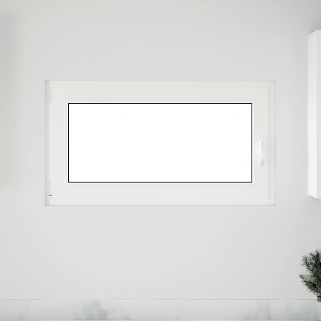 vidaXL Fereastra de subsol RISOR 110x50 cm Pt&Turn DIN stânga alb vidaXL Fereastra de subsol RISOR 110x50 cm Pt&Turn DIN stânga alb