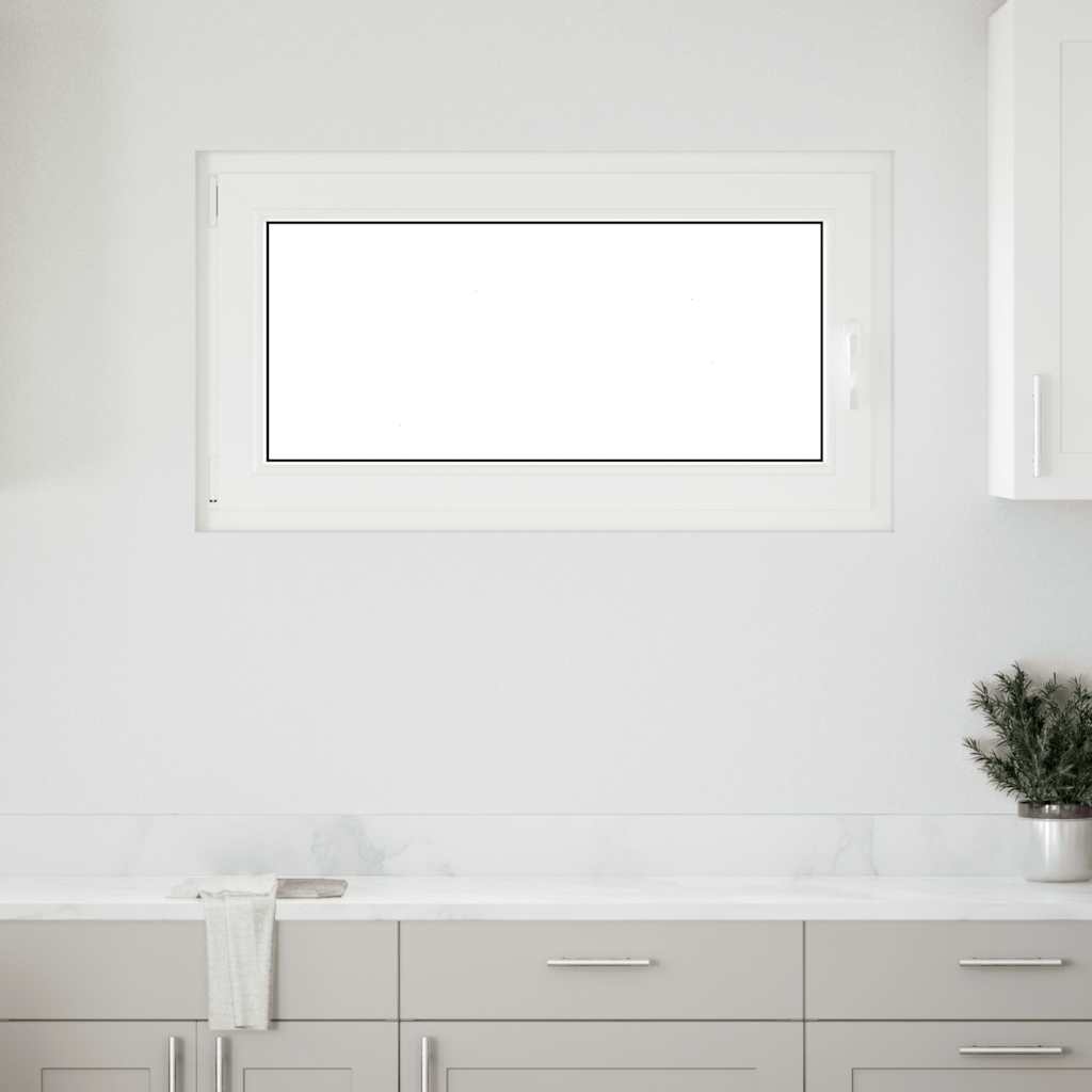 vidaXL Fereastra de subsol RISOR 110x50 cm Pt&Turn DIN stânga alb vidaXL Fereastra de subsol RISOR 110x50 cm Pt&Turn DIN stânga alb