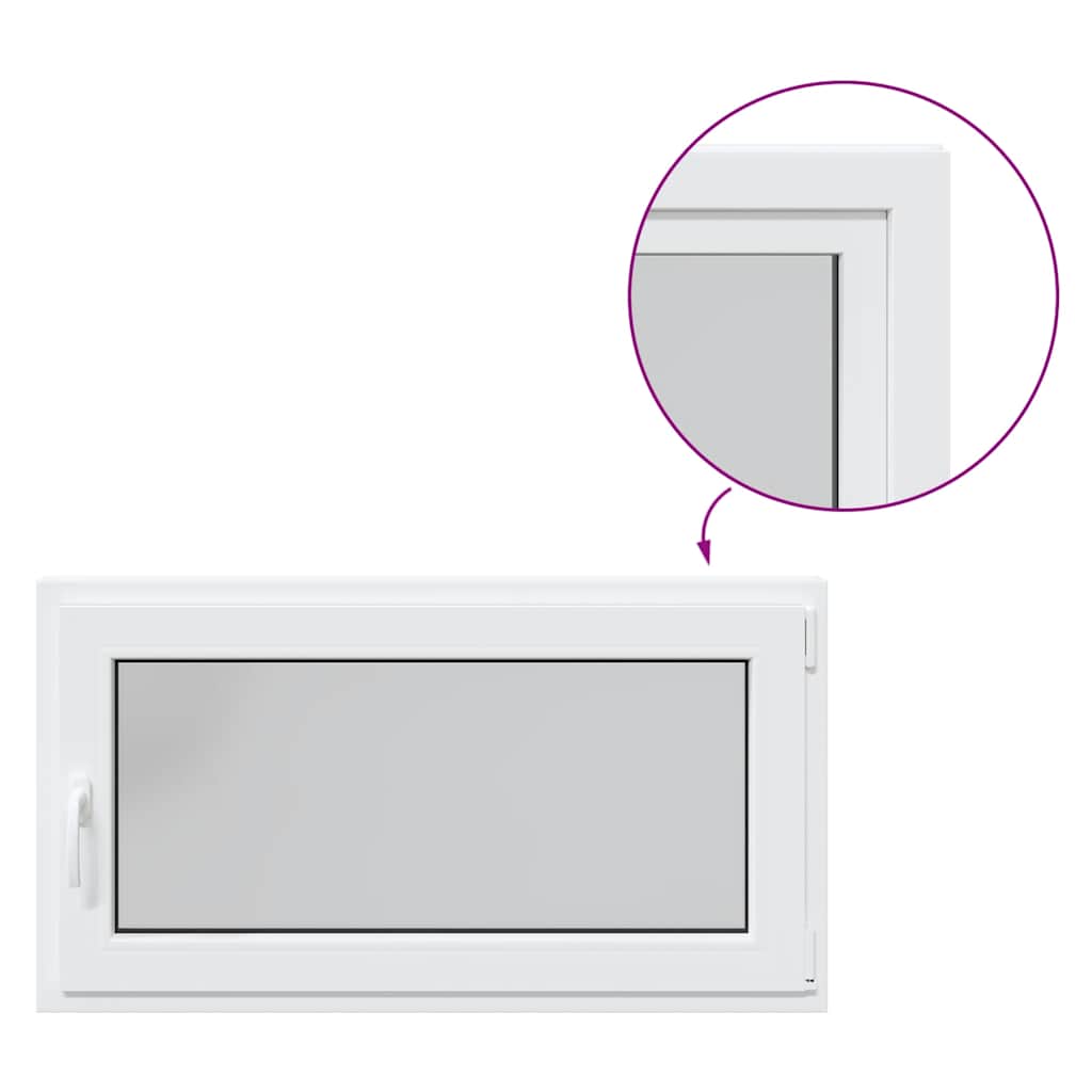 vidaXL Fereastră de subsol RISOR 110x60 cm Pt&Turn DIN dreapta alb vidaXL Fereastră de subsol RISOR 110x60 cm Pt&Turn DIN dreapta alb