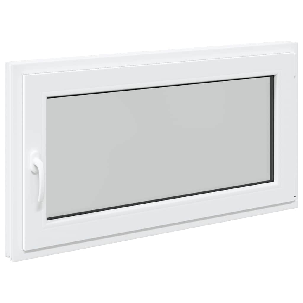 vidaXL Fereastră de subsol „RISOR” 110x70 cm oscilo-batantă DIN dreapta, albă vidaXL Fereastră de subsol „RISOR” 110x70 cm oscilo-batantă DIN dreapta, albă