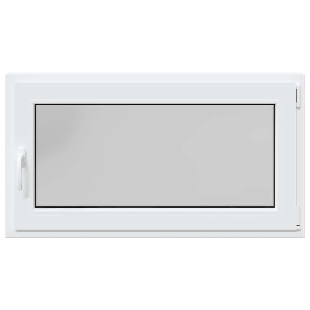 vidaXL Fereastră de subsol „RISOR” 110x70 cm oscilo-batantă DIN dreapta, albă vidaXL Fereastră de subsol „RISOR” 110x70 cm oscilo-batantă DIN dreapta, albă