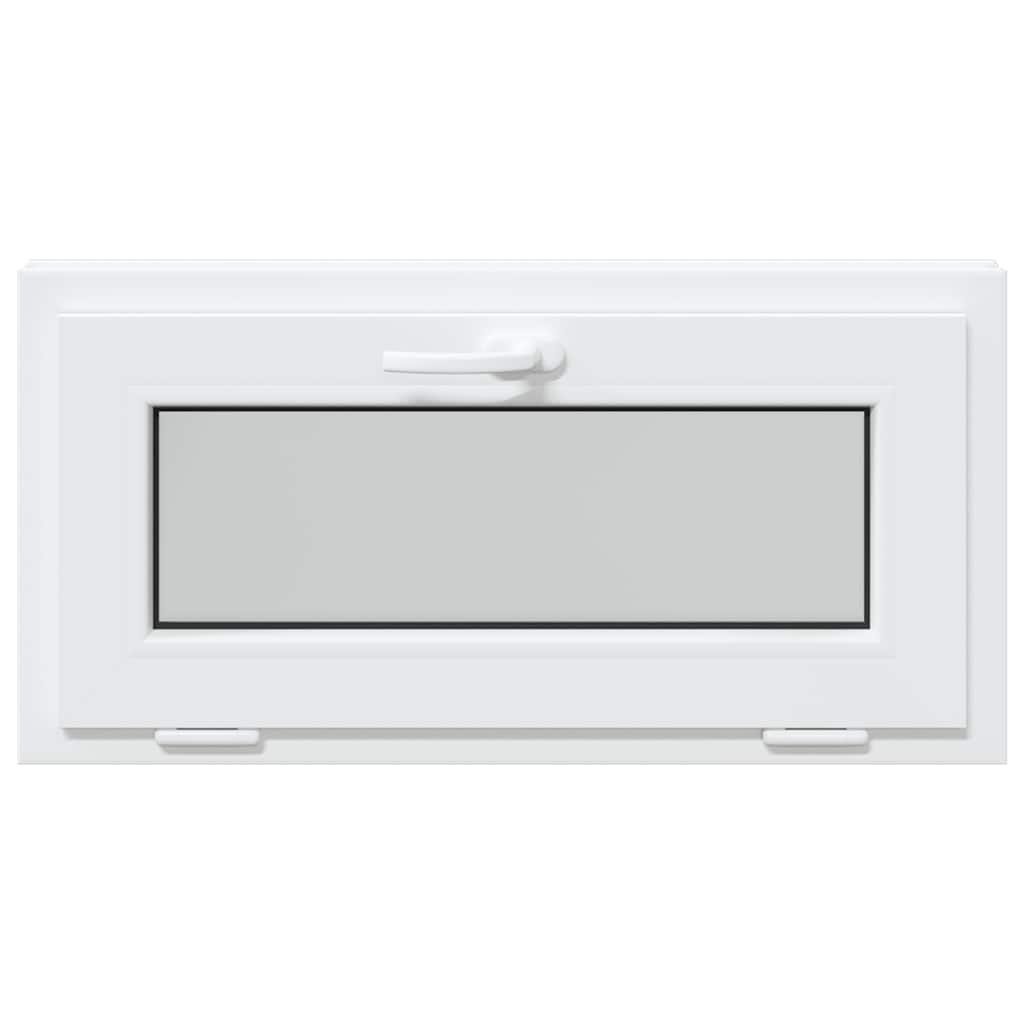 vidaXL Fereastră de subsol „RISOR” 80x40 cm înclinat 3 geam alb vidaXL Fereastră de subsol „RISOR” 80x40 cm înclinat 3 geam alb