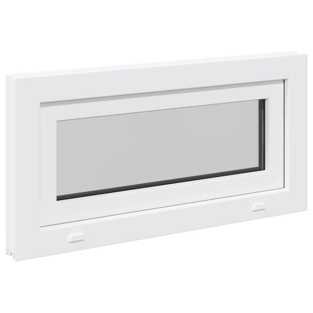 vidaXL Fereastră de subsol „RISOR” 80x40 cm înclinat 3 geam alb vidaXL Fereastră de subsol „RISOR” 80x40 cm înclinat 3 geam alb