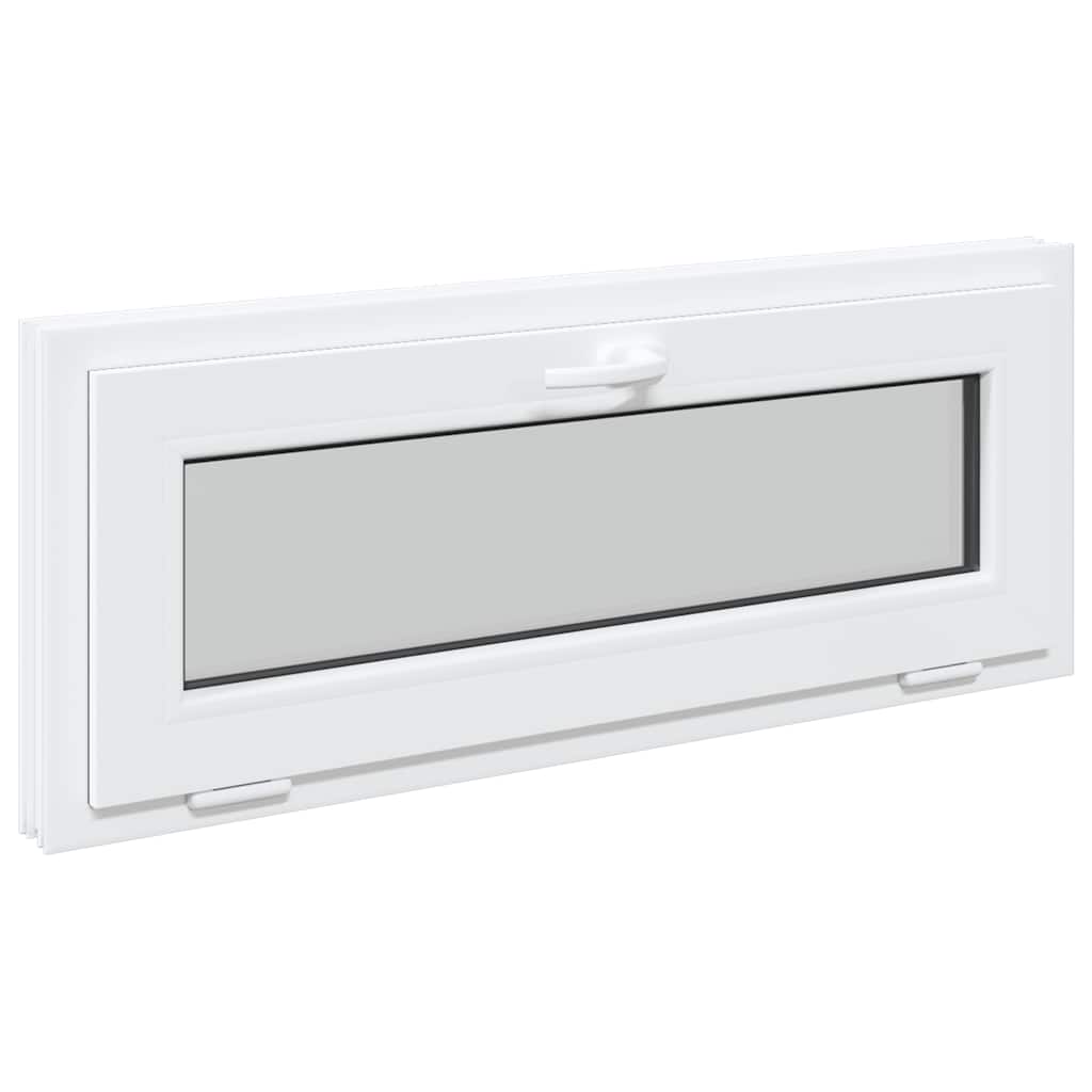 vidaXL Fereastră de subsol „RISOR” 100x40 cm înclinat 3 geam alb vidaXL Fereastră de subsol „RISOR” 100x40 cm înclinat 3 geam alb