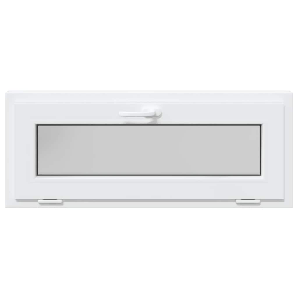 vidaXL Fereastră de subsol „RISOR” 100x40 cm înclinat 3 geam alb vidaXL Fereastră de subsol „RISOR” 100x40 cm înclinat 3 geam alb