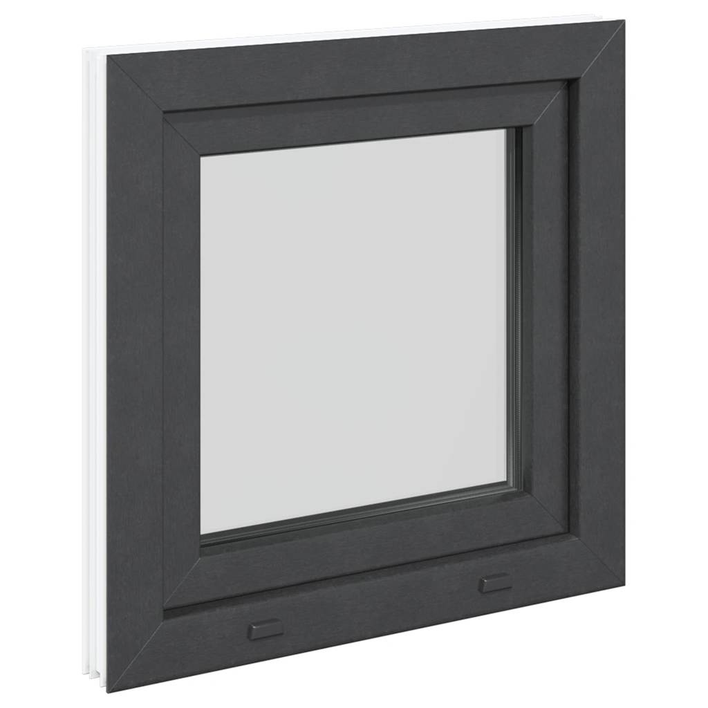 vidaXL Fereastra de subsol 60x60 cm Rabatabil DIN Stânga Antracit vidaXL Fereastra de subsol 60x60 cm Rabatabil DIN Stânga Antracit