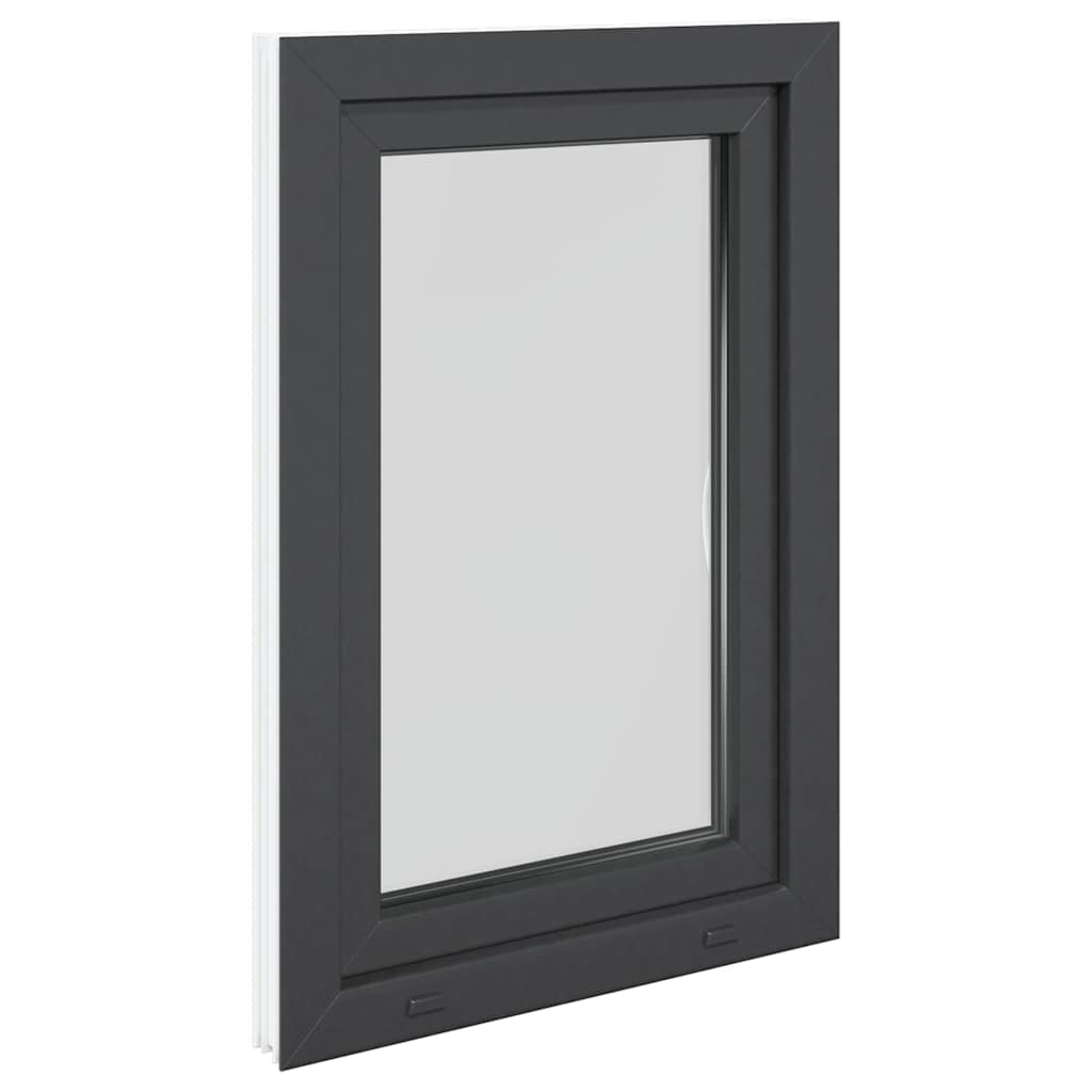 vidaXL Fereastra de subsol 60x80 cm Rabatabil DIN dreapta Antracit vidaXL Fereastra de subsol 60x80 cm Rabatabil DIN dreapta Antracit