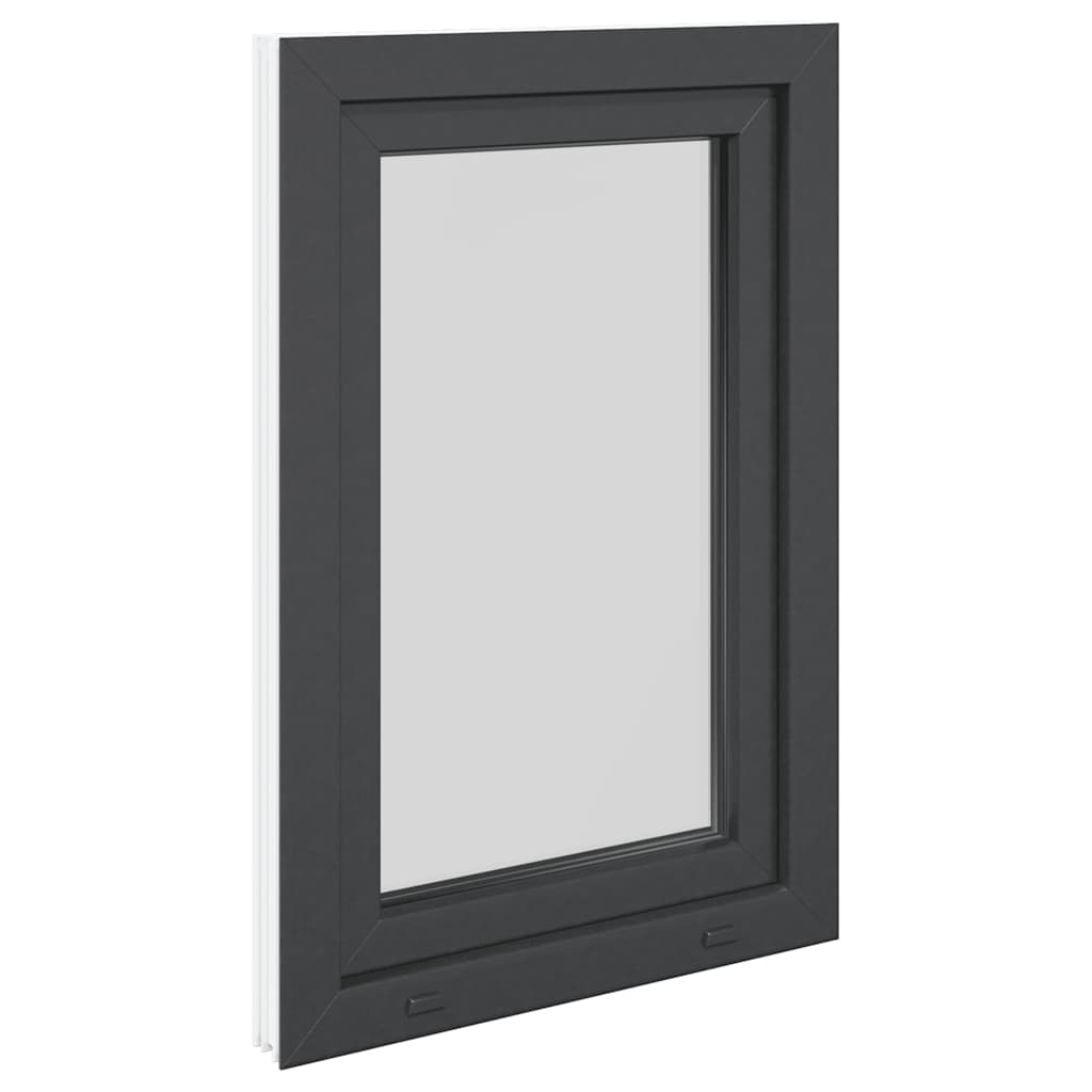 vidaXL Fereastră de subsol „RISOR” 60x80 cm oscilo-batantă DIN stânga antracit vidaXL Fereastră de subsol „RISOR” 60x80 cm oscilo-batantă DIN stânga antracit