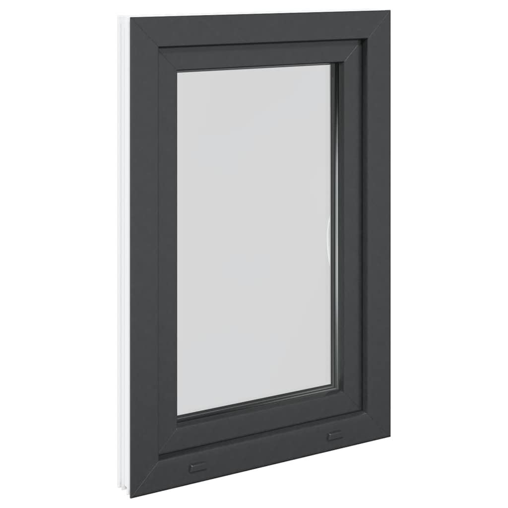 vidaXL Fereastră de subsol 60x90 cm Pt&Turn DIN dreapta Antracit vidaXL Fereastră de subsol 60x90 cm Pt&Turn DIN dreapta Antracit