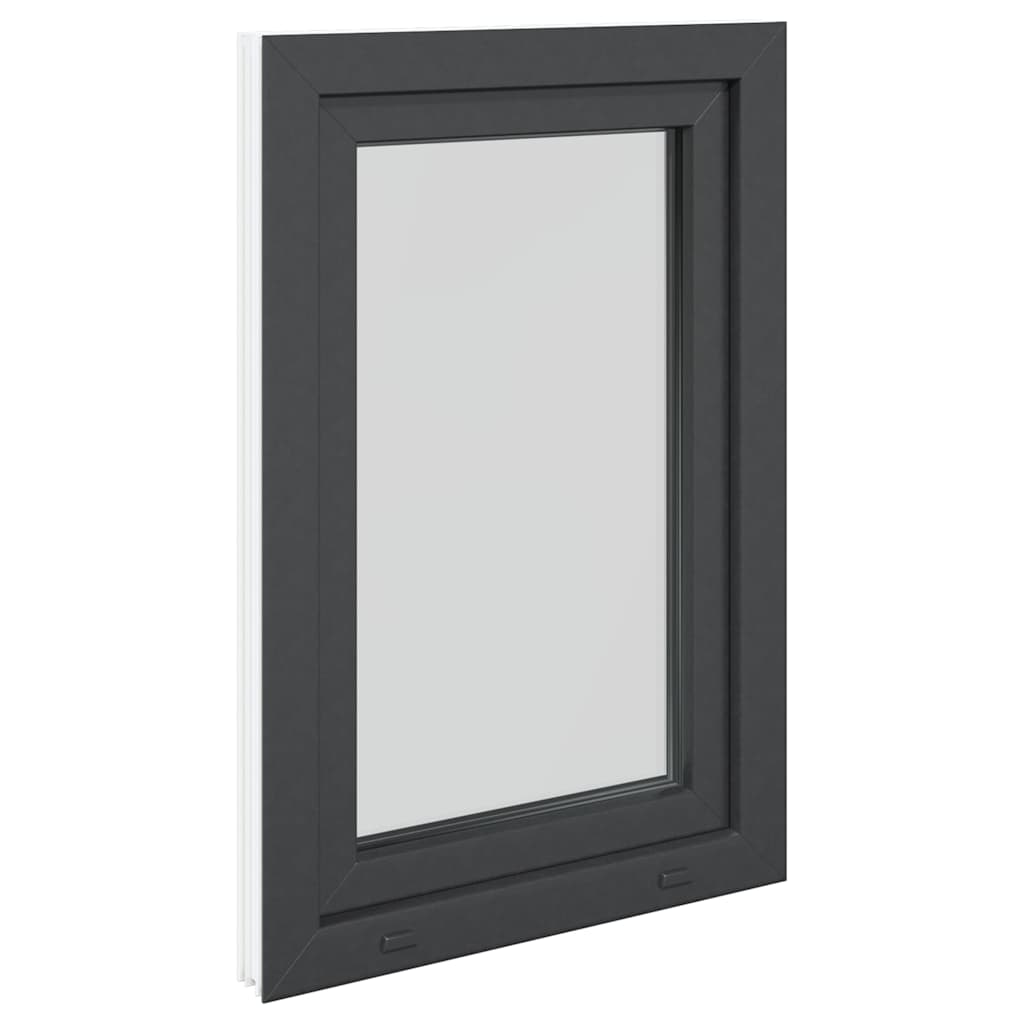 vidaXL Fereastra de subsol RISOR 60x90 cm Pt&Turn DIN stânga antracit vidaXL Fereastra de subsol RISOR 60x90 cm Pt&Turn DIN stânga antracit