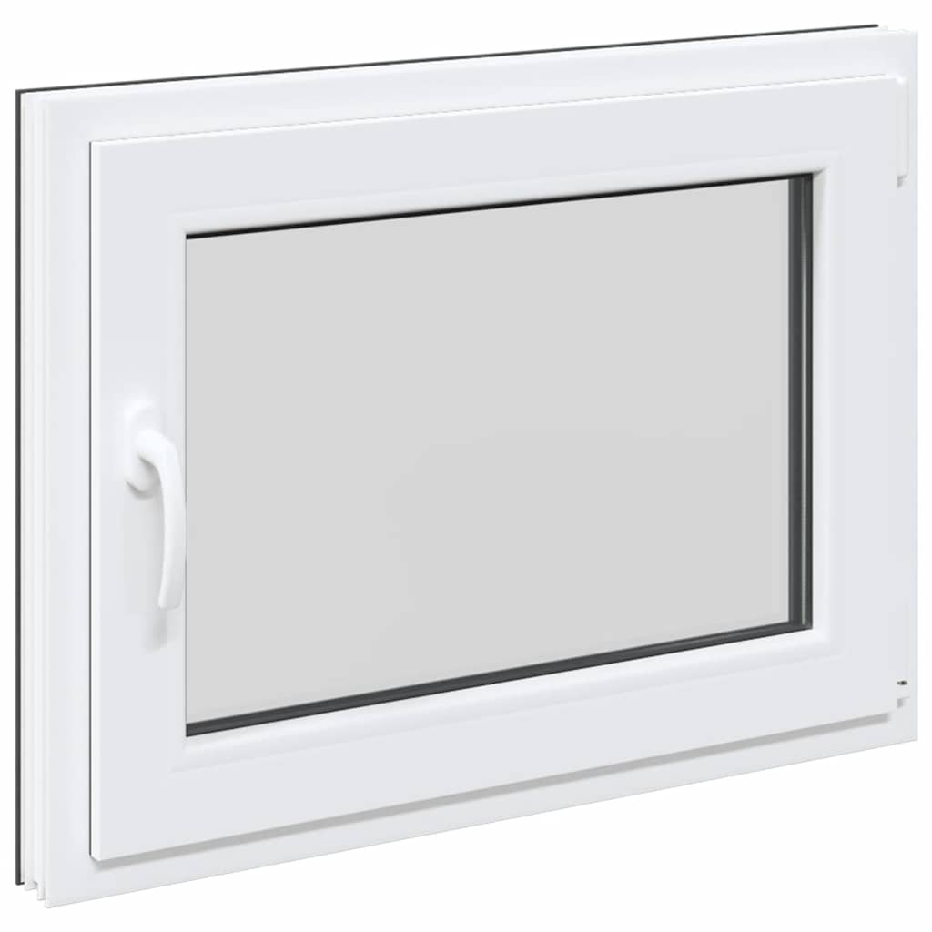 vidaXL Fereastră de subsol „RISOR” 80x60 cm oscilo-batantă DIN dreapta antracit vidaXL Fereastră de subsol „RISOR” 80x60 cm oscilo-batantă DIN dreapta antracit