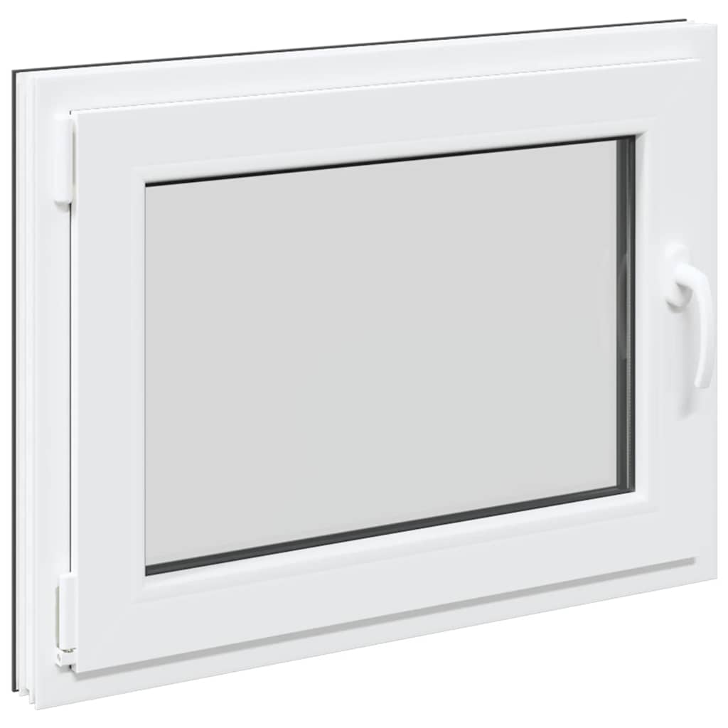 vidaXL Fereastră de subsol „RISOR” 80x60 cm oscilo-batantă DIN stânga antracit vidaXL Fereastră de subsol „RISOR” 80x60 cm oscilo-batantă DIN stânga antracit
