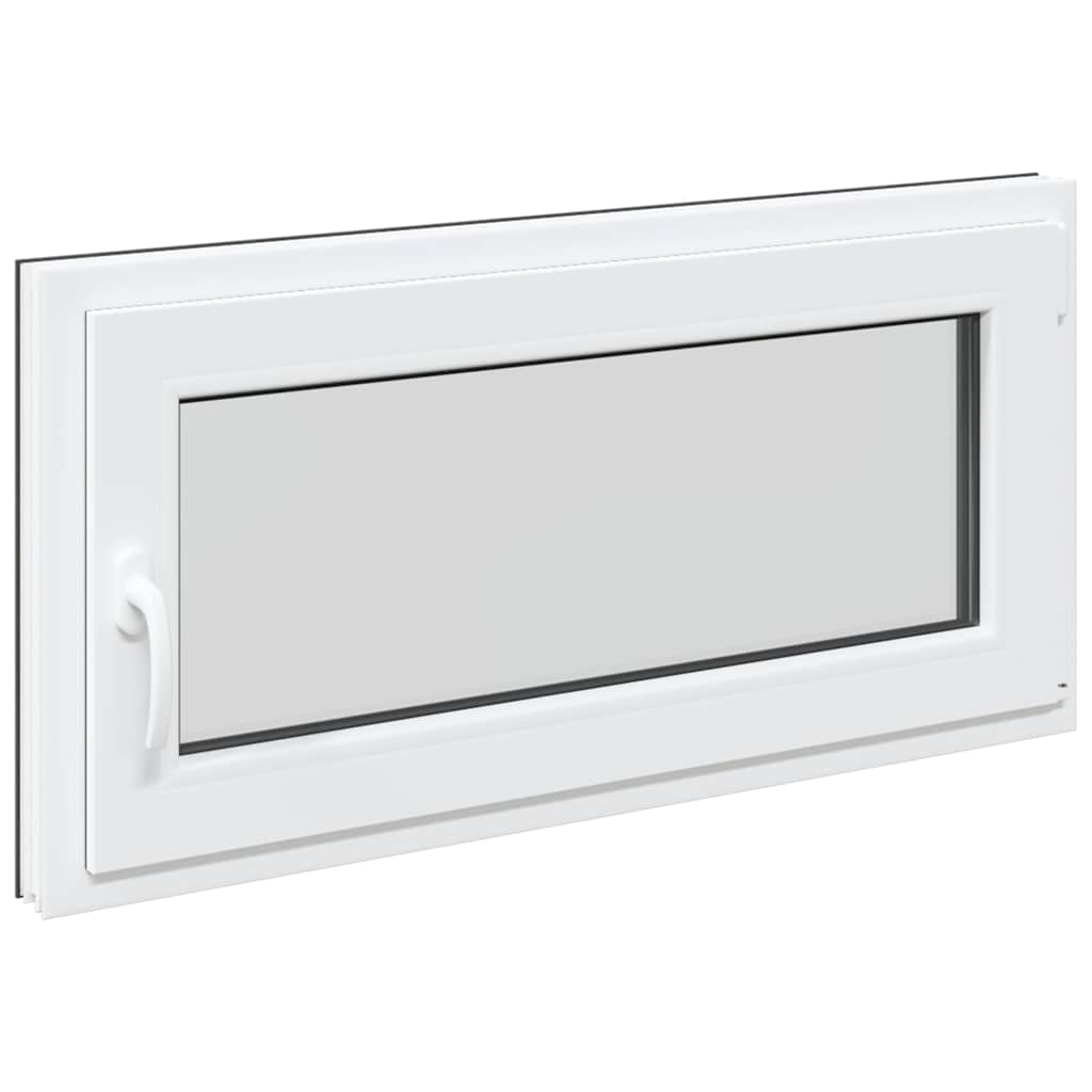 vidaXL Fereastră de subsol „RISOR” 100x50 cm oscilo-batantă DIN dreapta antracit