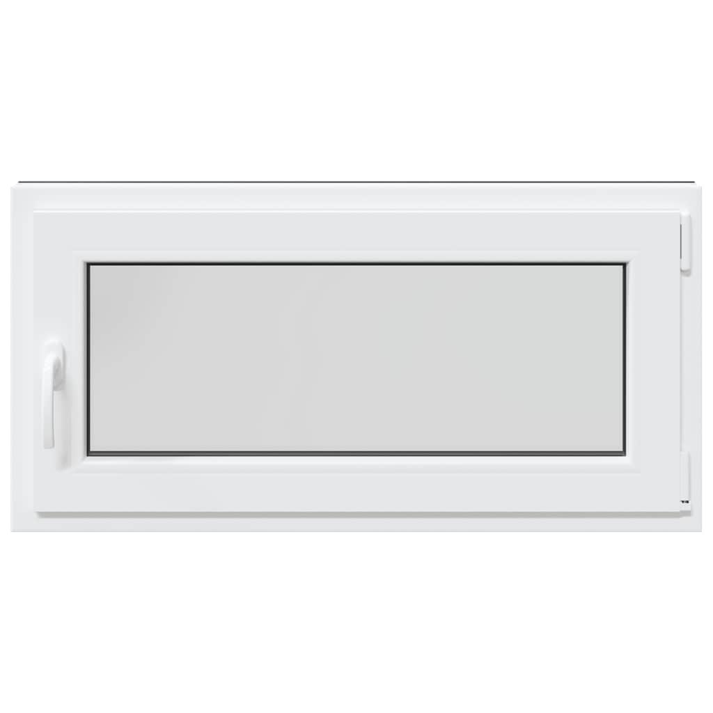 vidaXL Fereastră de subsol „RISOR” 100x50 cm oscilo-batantă DIN dreapta antracit