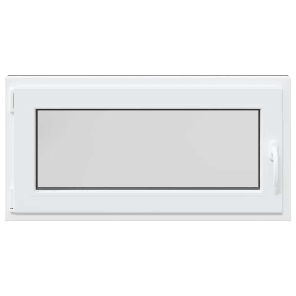 vidaXL Fereastră de subsol „RISOR” 100x50 cm oscilo-batantă DIN stânga antracit