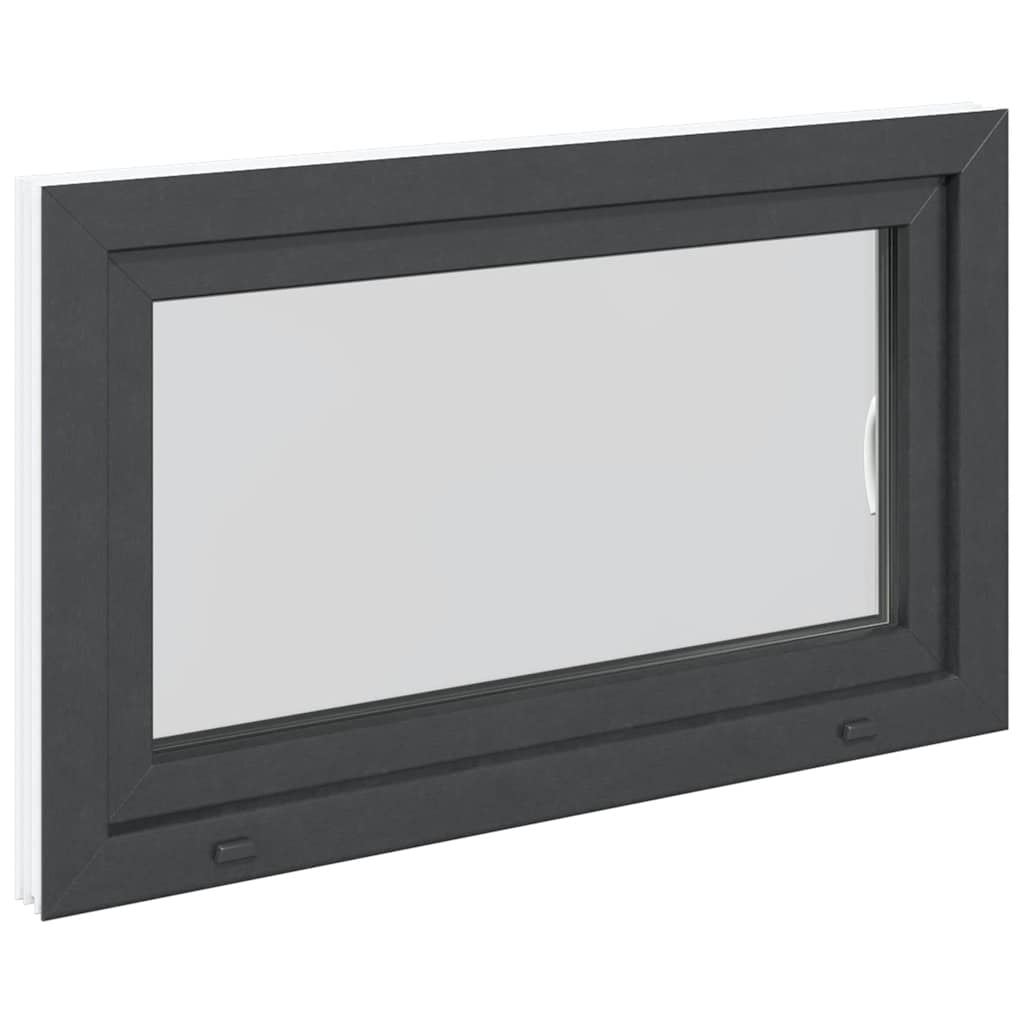 vidaXL Fereastră de subsol „RISOR” 100x60 cm oscilo-batantă DIN dreapta antracit vidaXL Fereastră de subsol „RISOR” 100x60 cm oscilo-batantă DIN dreapta antracit