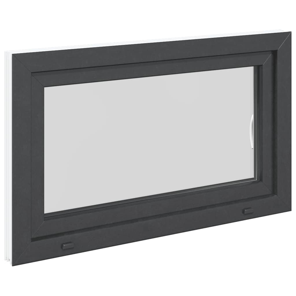 vidaXL Fereastră de subsol „RISOR” 100x70 cm oscilo-batantă DIN dreapta antracit vidaXL Fereastră de subsol „RISOR” 100x70 cm oscilo-batantă DIN dreapta antracit