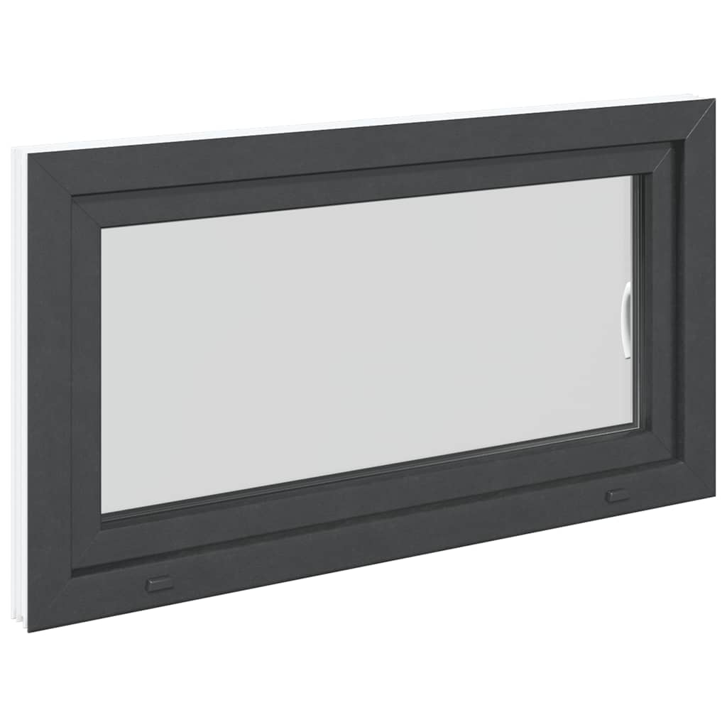 vidaXL Fereastră de subsol RISOR 110x60cm Pt&Turn DIN dreapta antracit vidaXL Fereastră de subsol RISOR 110x60cm Pt&Turn DIN dreapta antracit