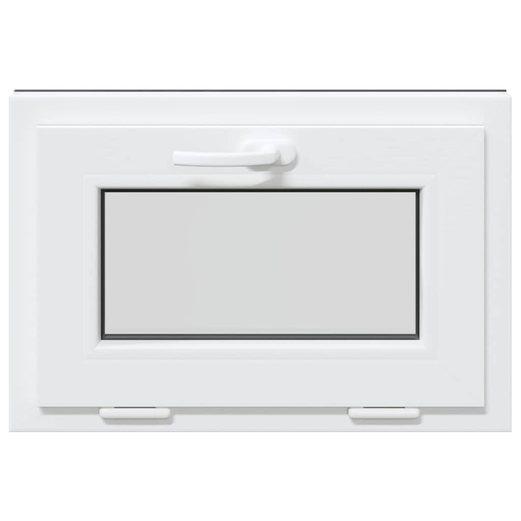 vidaXL Fereastră de subsol RISOR 60x40 cm înclinat 2 geamuri Antracit vidaXL Fereastră de subsol RISOR 60x40 cm înclinat 2 geamuri Antracit