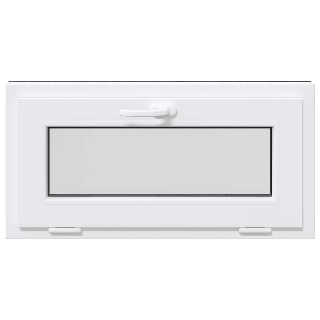 vidaXL Fereastră de subsol RISOR 80x40 cm înclinat 2 geamuri Antracit vidaXL Fereastră de subsol RISOR 80x40 cm înclinat 2 geamuri Antracit