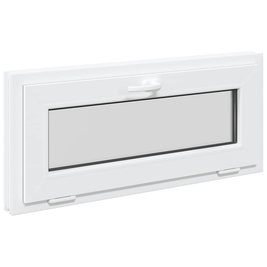 vidaXL Fereastră de subsol RISOR 90x40 cm înclinat 2 geamuri Antracit vidaXL Fereastră de subsol RISOR 90x40 cm înclinat 2 geamuri Antracit