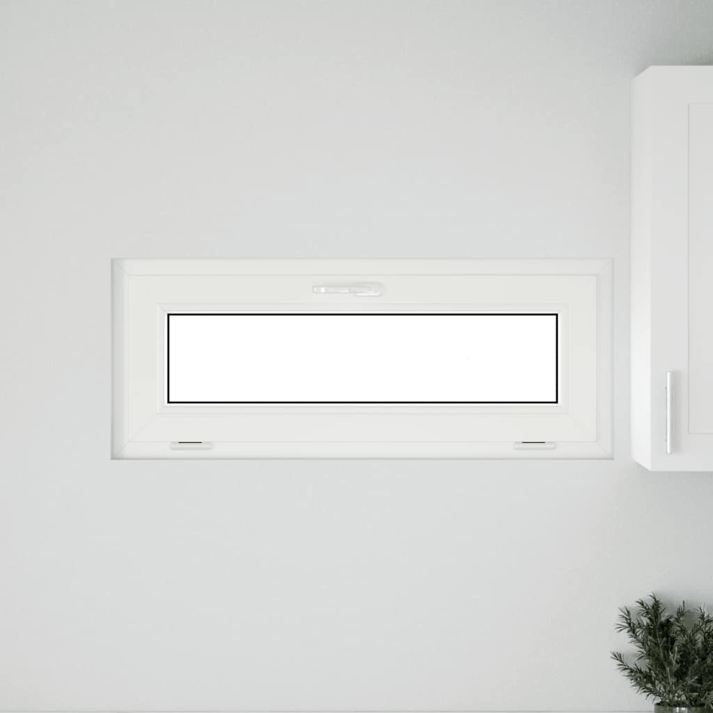 vidaXL Fereastră de subsol RISOR 100x40 cm înclinat 2 geamuri Antracit