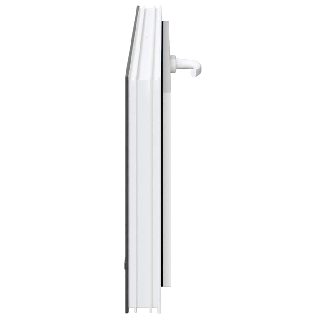 vidaXL Fereastră de subsol RISOR 100x40 cm înclinat 2 geamuri Antracit