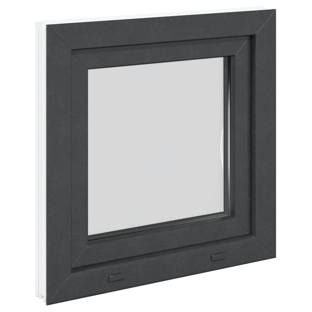 vidaXL Fereastră de subsol „RISOR” 50x50 cm oscilo-batantă DIN dreapta antracit vidaXL Fereastră de subsol „RISOR” 50x50 cm oscilo-batantă DIN dreapta antracit