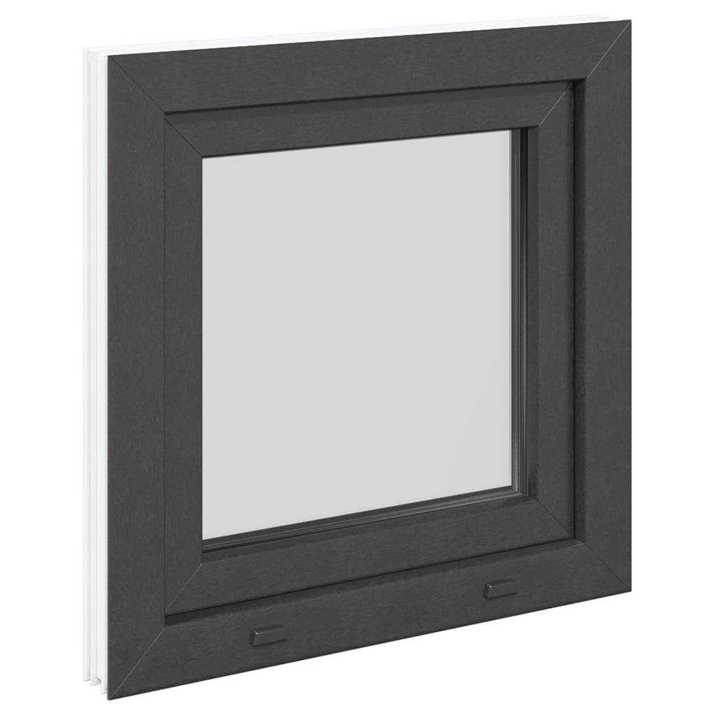 vidaXL Fereastra de subsol 60x60 cm Rabatabil DIN Stânga Antracit vidaXL Fereastra de subsol 60x60 cm Rabatabil DIN Stânga Antracit